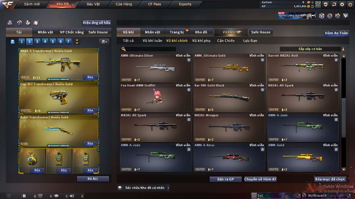 shop acc cf uy tin gia re